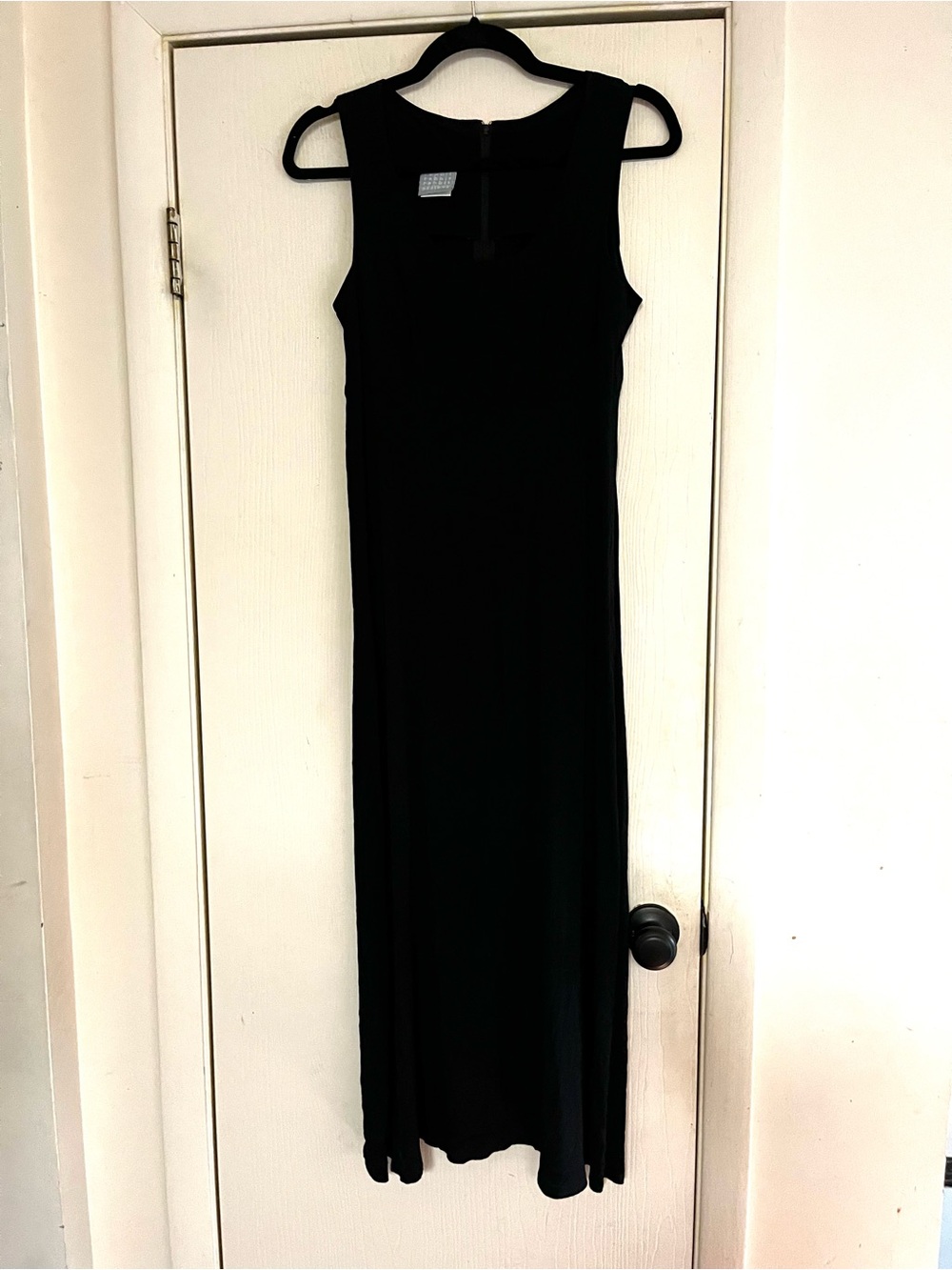 Rabbit Rabbit Rabbit Black Maxi Dress 6 90s Minimalist Quiet Luxury Sleeveless